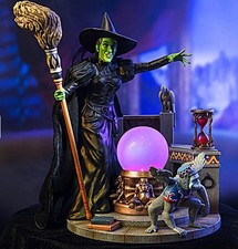 The Wizard of OZ Hand-Painted Wicked Witch of The WEST Sculpture Color Changing