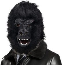 CreepyParty Black Gorilla Mask