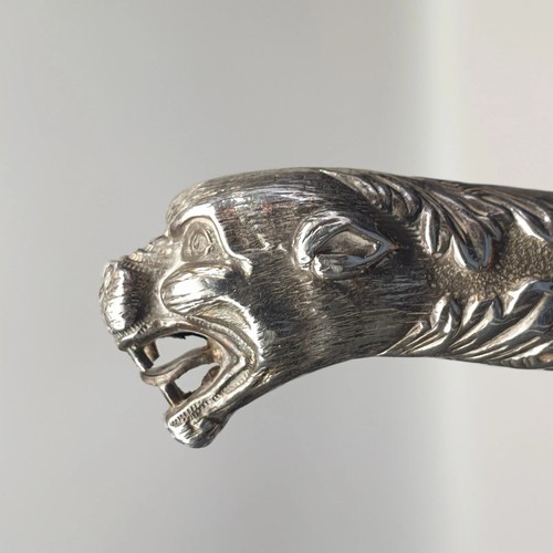 Victorian solid silver - solid, leopard