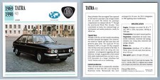 Tatra - 613 - 1969-90 Luxury - Classic Cars Collectors Club Card