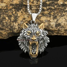 LARGE Men's Viking Fenrir Wolf