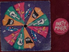 Wayne's World Board Game Pieces Spin Dial and "Party Maker" card USED Acceptable