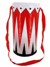 Inflatable Carnival Drum With Strap Bongo Musical Accessory Kids Adults