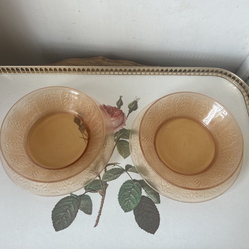 Vintage pink depression glass - vintage,