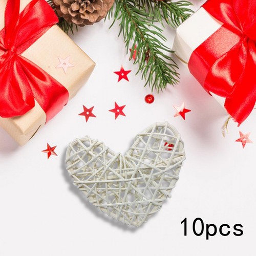 10x wicker rattan heart shaped - 10x,