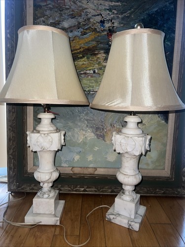 Vintage alabaster lamp - vintage,