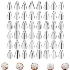 48 pcs Icing Tip Icing Piping Nozzles Set Cupcake Cake Baking Decorating Tools