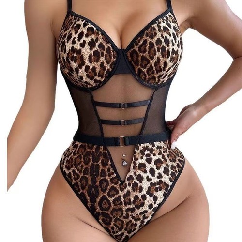 Leopard pattern lingerie sets - lingerie,