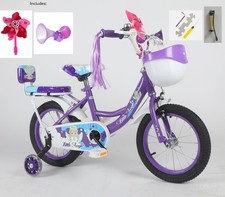 Little Angel Girls Sport Bike 16 in Purple w/ Training Wheels New