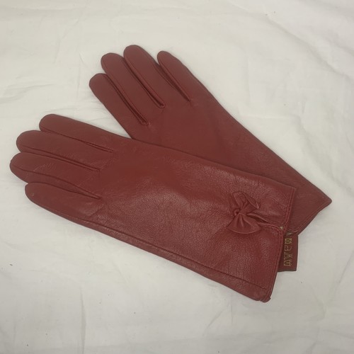 Vintage ladies red leather - vintage,
