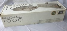 Bindomatic 1000 Thermal binder. White, boxed, unused. All accessories included.
