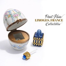 Peint Main Limoges France Egg