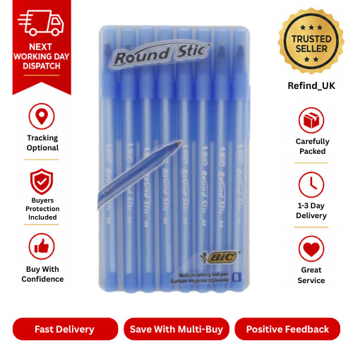 Bic round stic blue - bic, pens