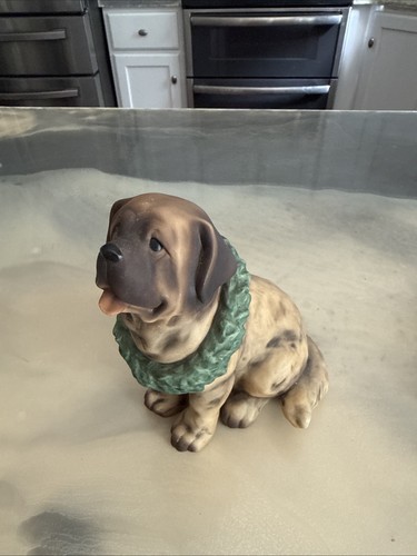 Hand painted mastiff figurine - hand,