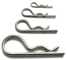 R CLIPS Clevis Brake Pad Pin A2 STAINLESS STEEL 1mm 1.2mm 1.5mm Quality UK Made