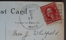 Postcard Sepia Art Girls. 114. Model, Female.Postmark Brecksville,Ohio USA 1911