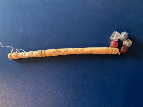 Antique named bone - named, bobbin