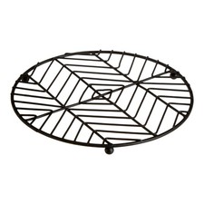 Vertex black round trivet heat - black,