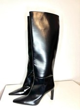 Knee high black boots - high, uk