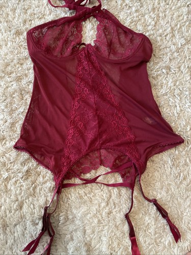 Lovehoney lace basque with - lovehoney,