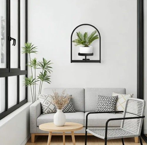Indoor metal wall plant - metal,