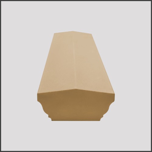 Fluted wall copings - 4x,