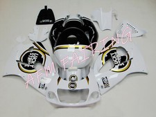 White Black Lucky ABS Fairing Kit for GSXR600/750 1996-1999 Compression Mold