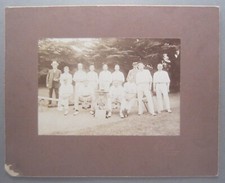 Large Antique Photo / Cricket