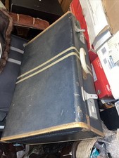 Vintage blue suitcase - vintage,
