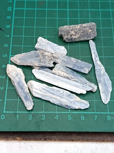 Blue kyanite crystals natural - blue,