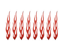 Pack of 8 Glitter Red Hot Rod