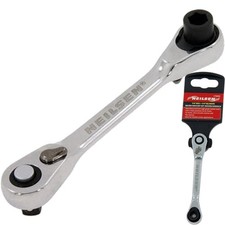 Neilsen Stubby Square Drive Micro Ratchet Bit Driver Wrench 1/4" Hex To 1/4"