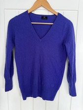 F&F  Royal Blue 100% Cashmere  Signature Jumper UK 8
