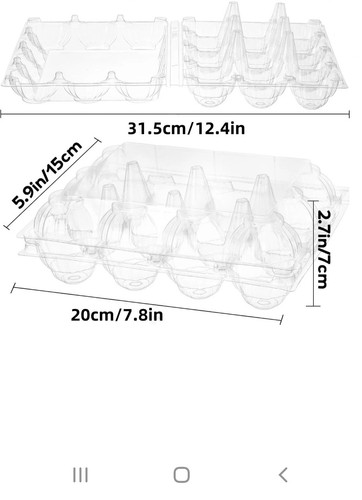Pack egg box plastic - pack, 60