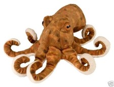 NEW WILD REPUBLIC CUDDLEKINS 8" OCTOPUS PLUSH CUDDLY SOFT TOY TEDDY
