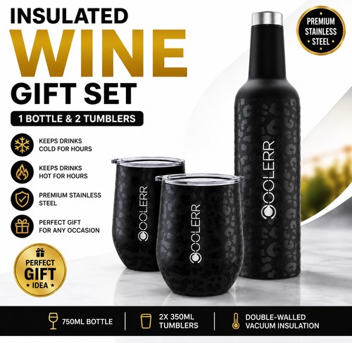 Insulated wine bottle - insulated, &