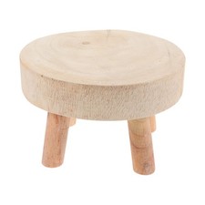 Wooden Low Stool Storage Rack