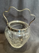 Vintage Cut Glass Biscuit