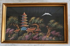 Vintage Japanese Scene Silk