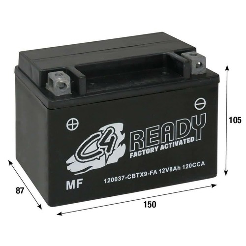 Gel precharged battery - c4,