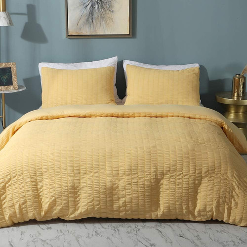 Seersucker duvet cover set - seersucker,