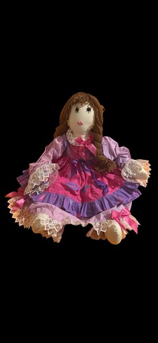Handmade folk art cloth rag - art,