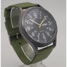 42mm Pilot Field Watch Men’s 30 Meter Water Resistant Military Green Strap.