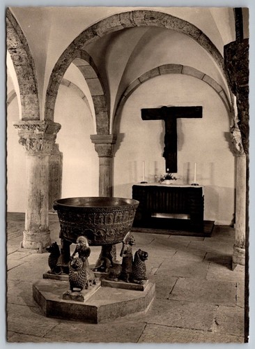 Westkrypta baptismal font - westkrypta,
