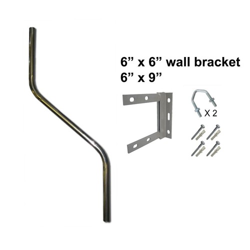 Alloy cranked swan neck - alloy,