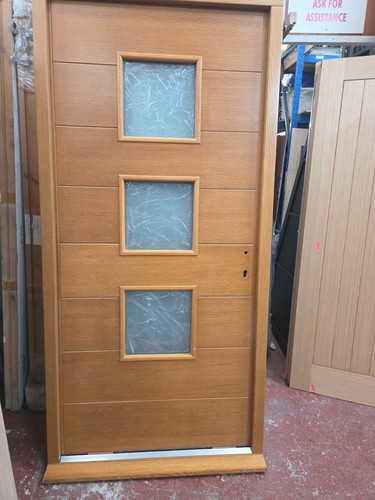 Hardwood external door and - external,
