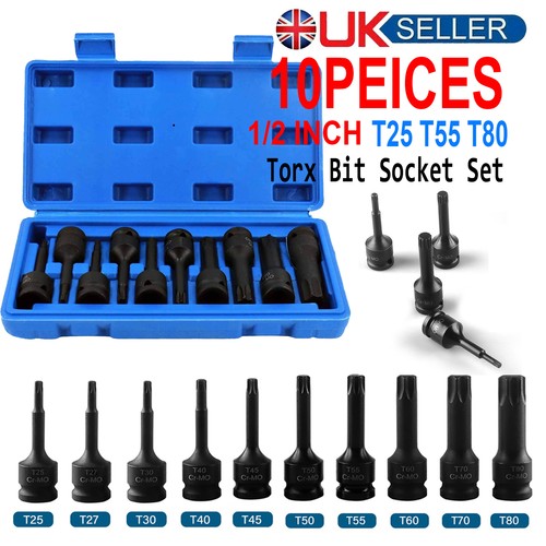 10x impact torx bit sockets - 10x,