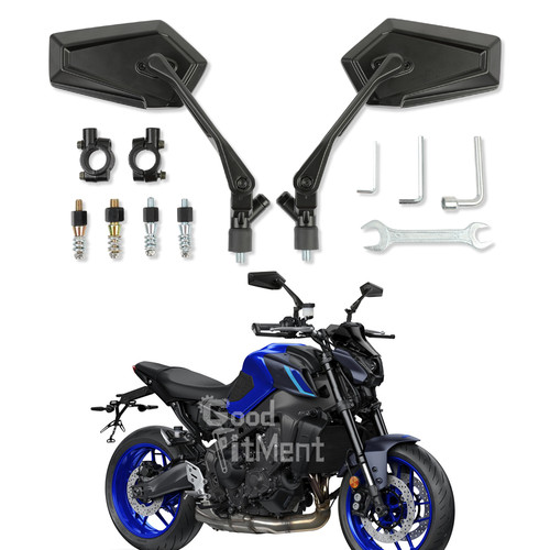 Motorcycle side rear view - side,