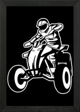 Quad Bike Framed Wall Art