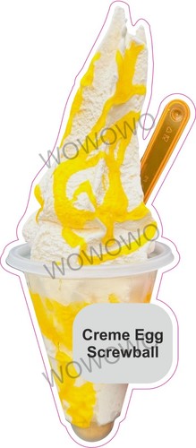 Ice cream van - sticker, creme